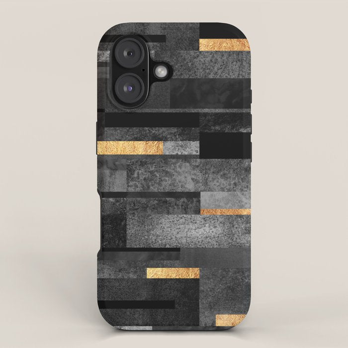 Urban Black & Gold iPhone Case Gallery Image 1