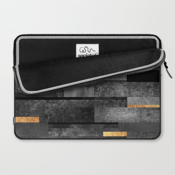 Urban Black & Gold Laptop Sleeve Gallery Image 2