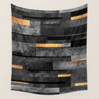 Urban Black & Gold Wall Tapestry Gallery Image 4