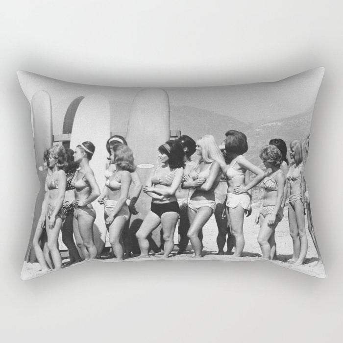 Bikini Contest Rectangular Pillow Gallery Image 1