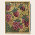 Strawberry Garden in Forest Green Serving Tray Gallery Image 1