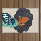 Be Happy Outdoor Rug Gallery Image 1