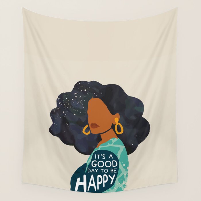 Be Happy Wall Tapestry Gallery Image 4