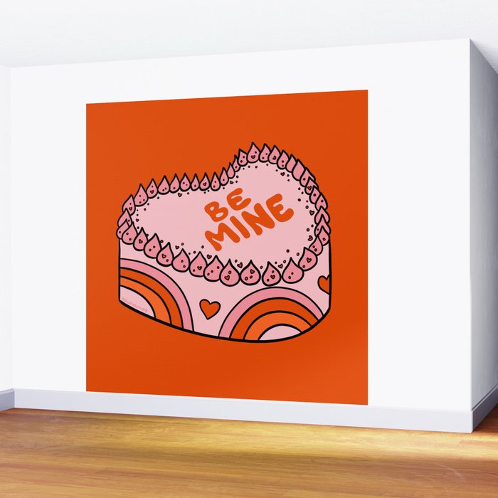Be Mine Cake Wall Mural Gallery Image 2