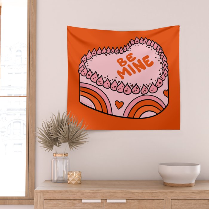 Be Mine Cake Wall Tapestry Gallery Image 2