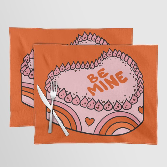 Be Mine Cake Placemat Gallery Image 1