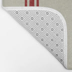 Vintage French Country Grainsack Berry Linen Bath Mat Gallery Image 2