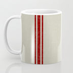 Vintage French Country Grainsack Berry Linen Coffee Mug Gallery Image 3