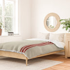Vintage French Country Grainsack Berry Linen Duvet Cover Gallery Image 2