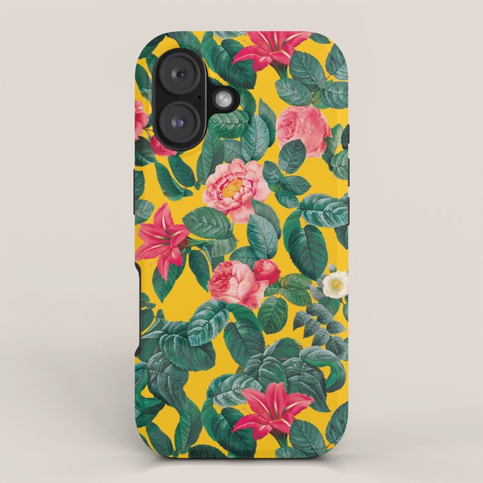 Summer Botanical Pattern iPhone Case Gallery Image 1