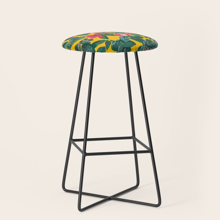 Summer Botanical Pattern Stool Gallery Image 1