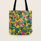 Summer Botanical Pattern Tote Bag Gallery Image 1