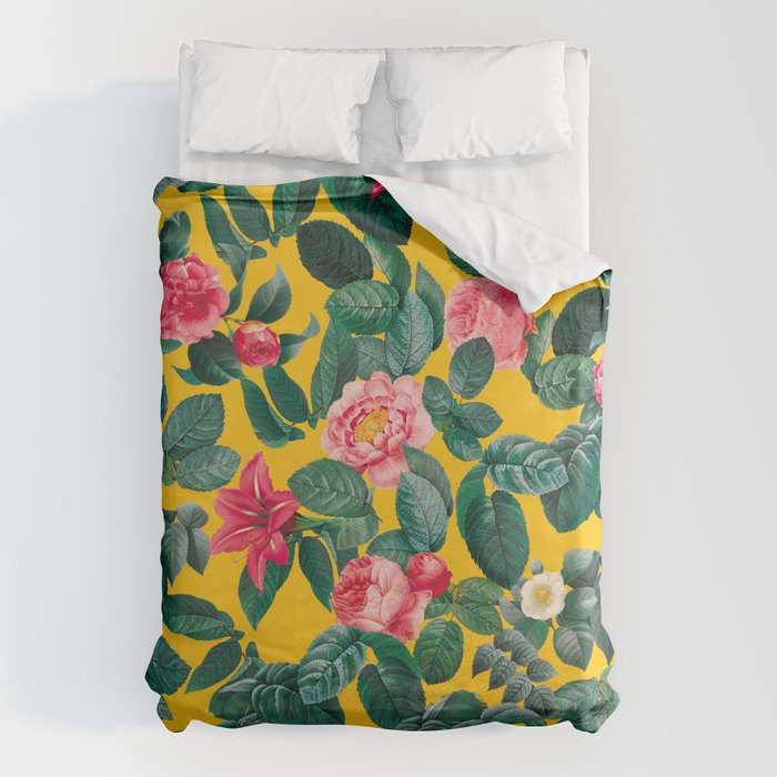 Summer Botanical Pattern Duvet Cover Gallery Image 6