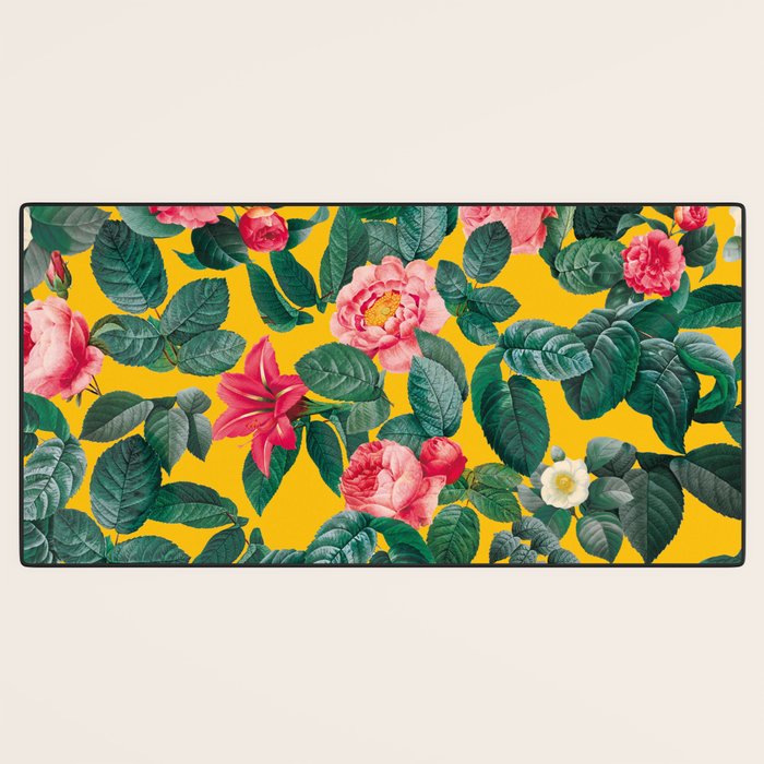 Summer Botanical Pattern Desk Mat Gallery Image 3