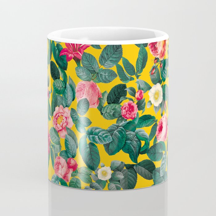 Summer Botanical Pattern Coffee Mug Gallery Image 4