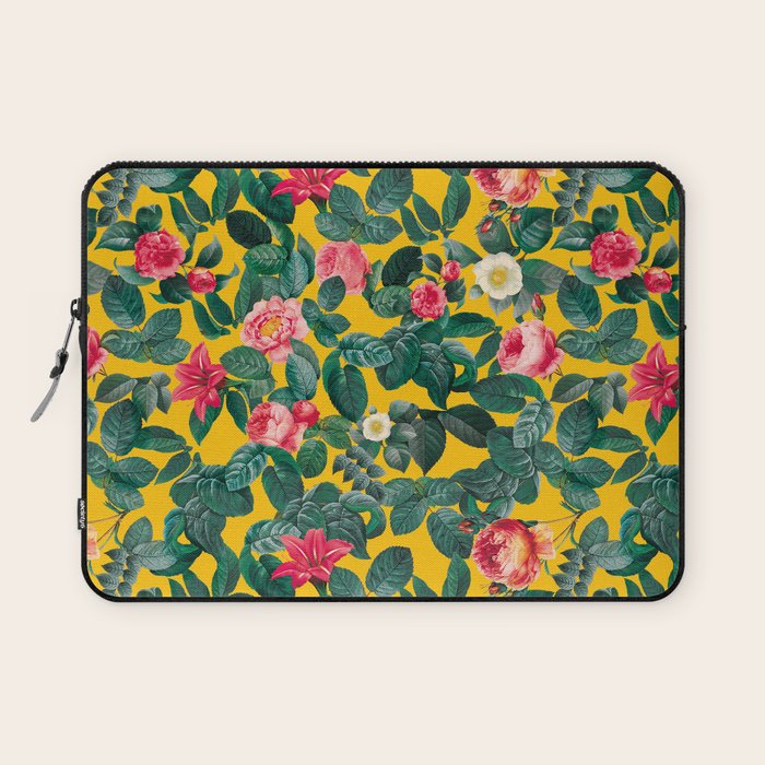 Summer Botanical Pattern Laptop Sleeve Gallery Image 1