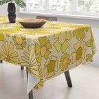 flower power // retro flower pattern by surfy birdy Tablecloth Gallery Image 3