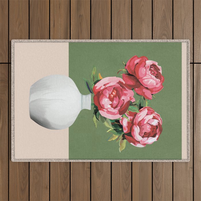 Vase of Flowers 1 Outdoor Rug Gallery Image 1
