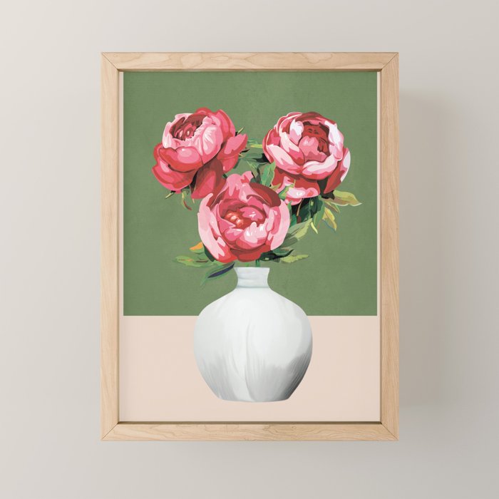 Vase of Flowers 1 Mini Art Print Gallery Image 1