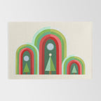 Rainbow Christmas Arches Rug Gallery Image 2