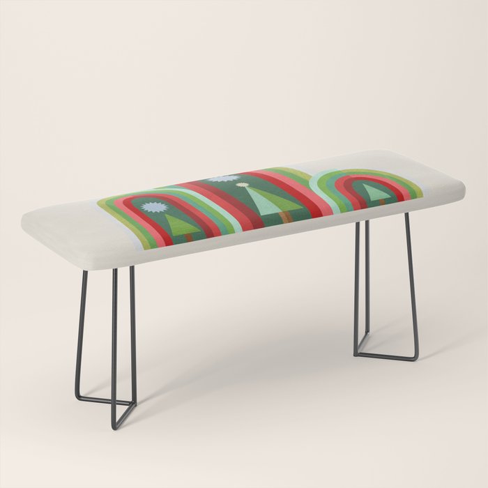 Rainbow Christmas Arches Bench Gallery Image 1
