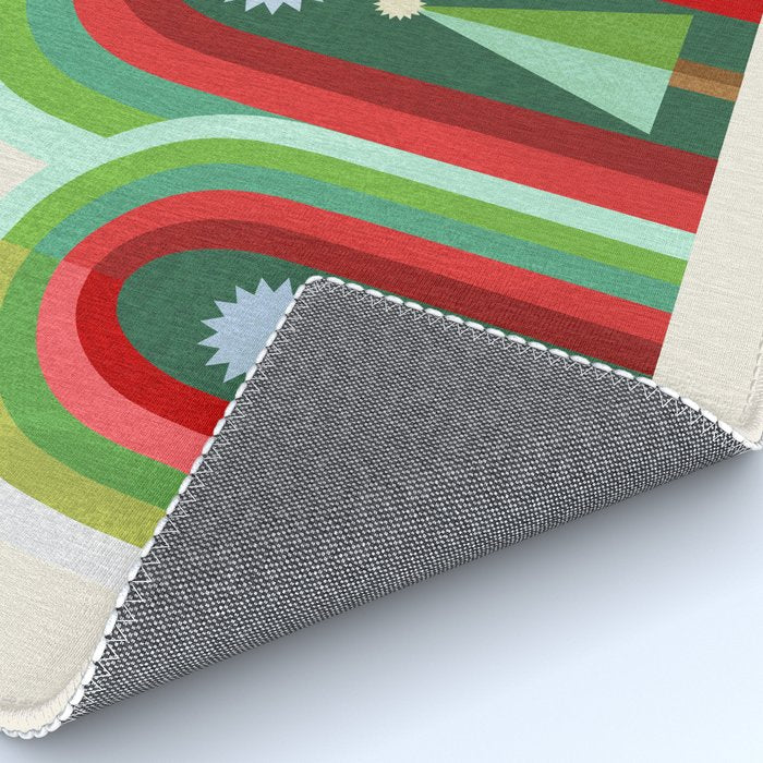 Rainbow Christmas Arches Rug Gallery Image 4