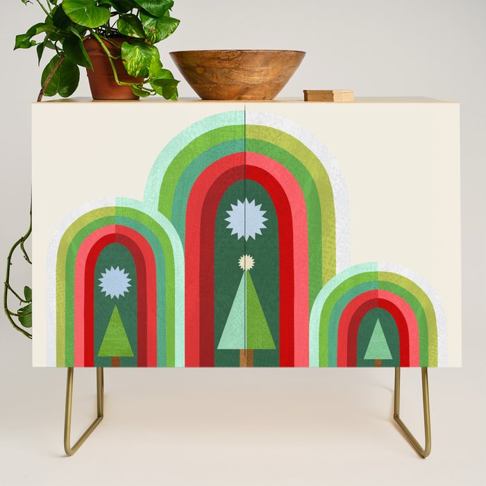 Rainbow Christmas Arches Credenza Gallery Image 1