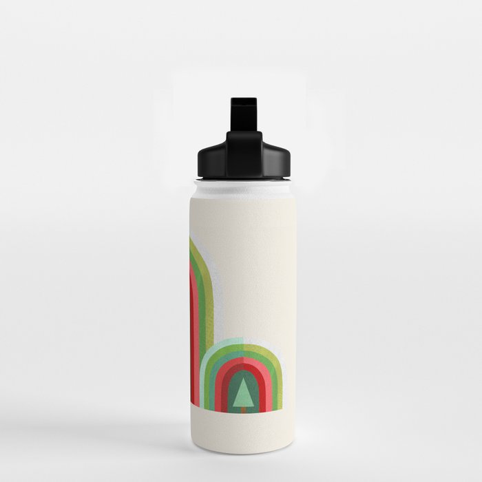 Rainbow Christmas Arches Water Bottle Gallery Image 2