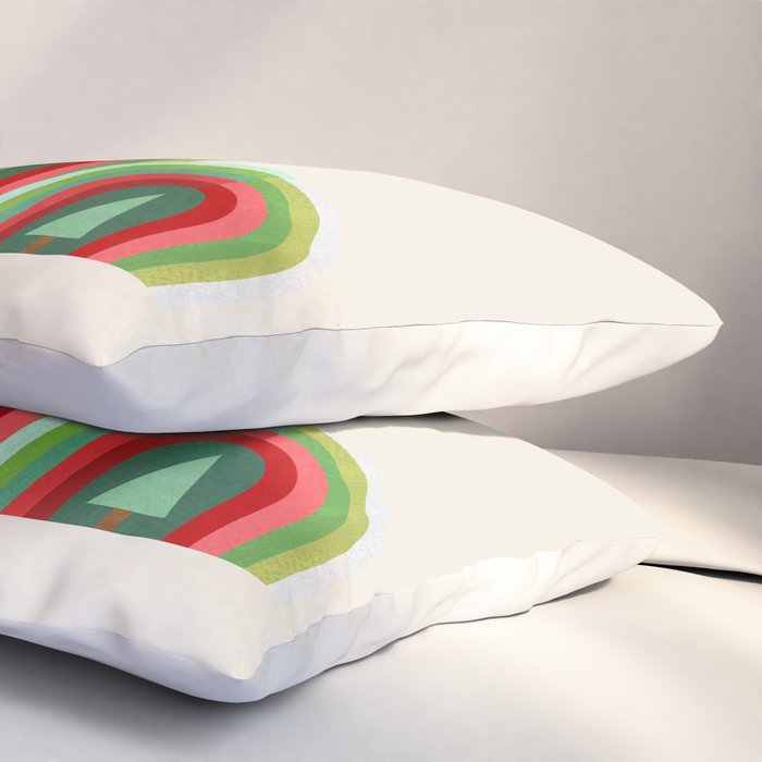 Rainbow Christmas Arches Pillow Sham Gallery Image 3