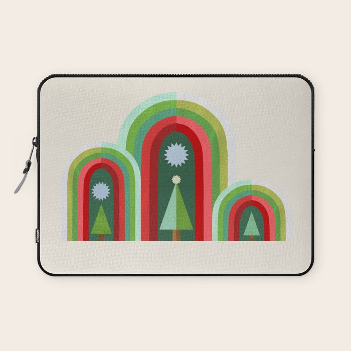 Rainbow Christmas Arches Laptop Sleeve Gallery Image 1