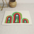 Rainbow Christmas Arches Rug Gallery Image 1