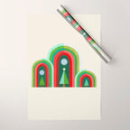 Rainbow Christmas Arches Wrapping Paper Gallery Image 1