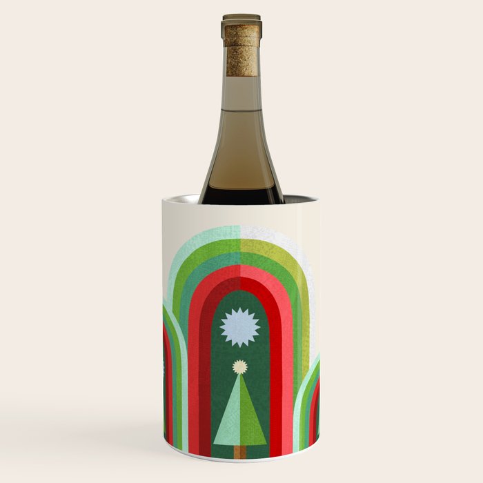 Rainbow Christmas Arches Wine Chiller Gallery Image 1