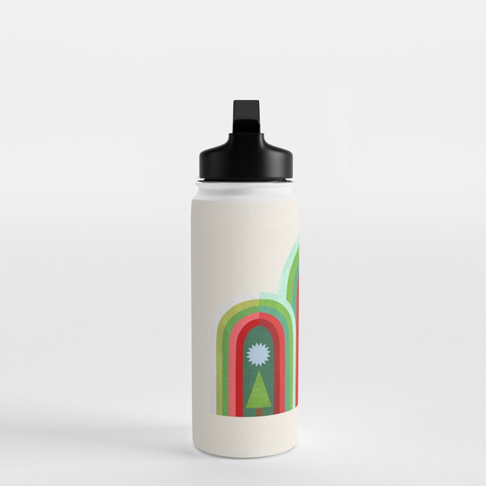 Rainbow Christmas Arches Water Bottle Gallery Image 3