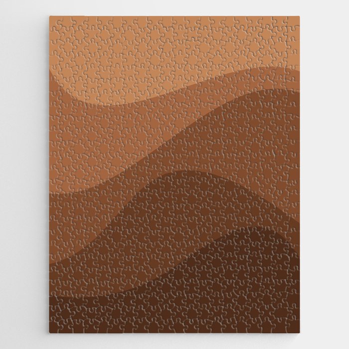 Abstract Color Waves - Desert Tones Jigsaw Puzzle Gallery Image 1