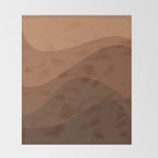 Abstract Color Waves - Desert Tones Throw Blanket Gallery Image 2