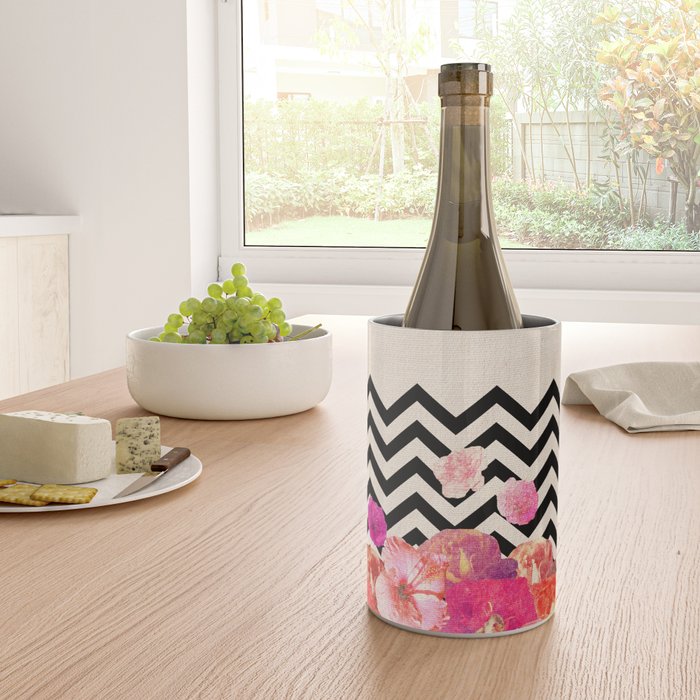Chevron Flora II Wine Chiller Gallery Image 4