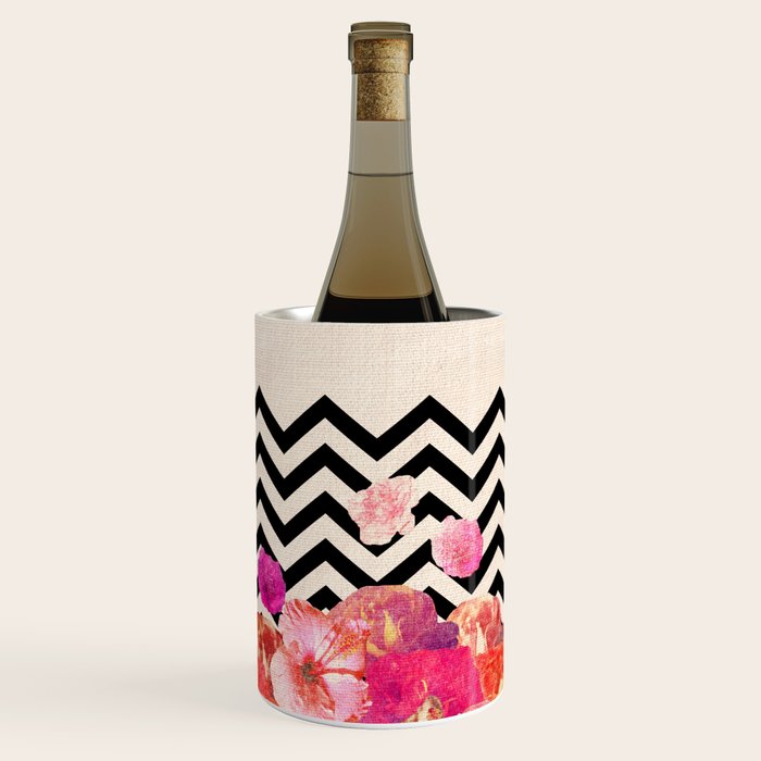 Chevron Flora II Wine Chiller Gallery Image 1