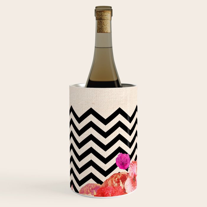 Chevron Flora II Wine Chiller Gallery Image 2