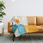 Geometric Landscape 26A Throw Blanket Gallery Image 1