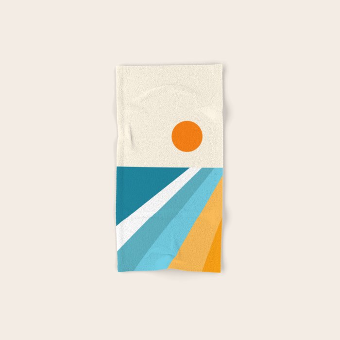 Geometric Landscape 26A Bath Towel Gallery Image 1