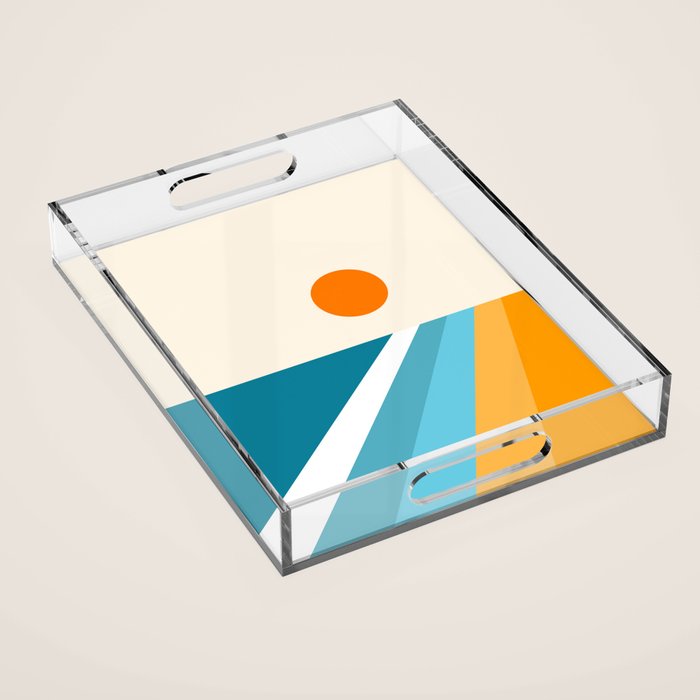Geometric Landscape 26A Acrylic Tray Gallery Image 1