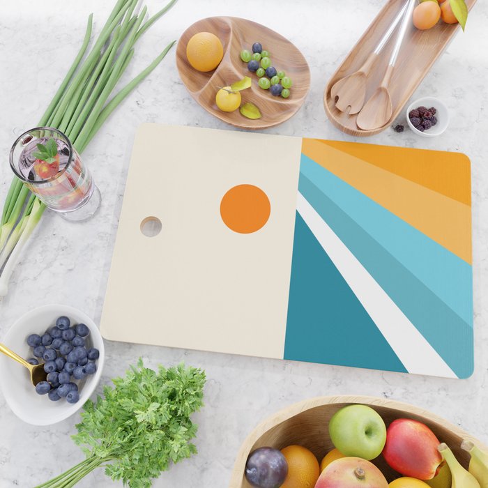 Geometric Landscape 26A Cutting Board Gallery Image 2