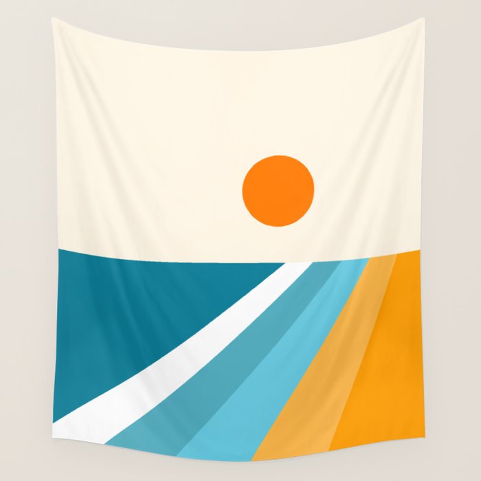 Geometric Landscape 26A Wall Tapestry Gallery Image 4