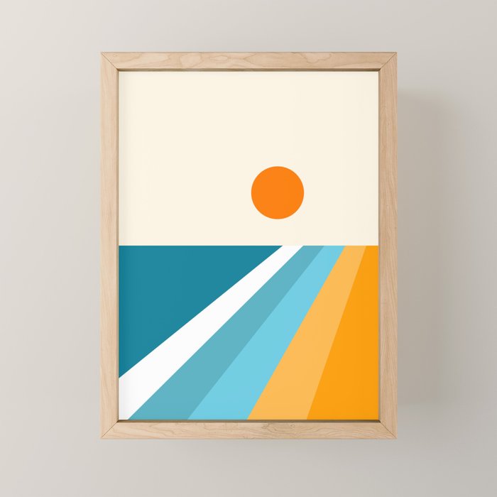 Geometric Landscape 26A Mini Art Print Gallery Image 1