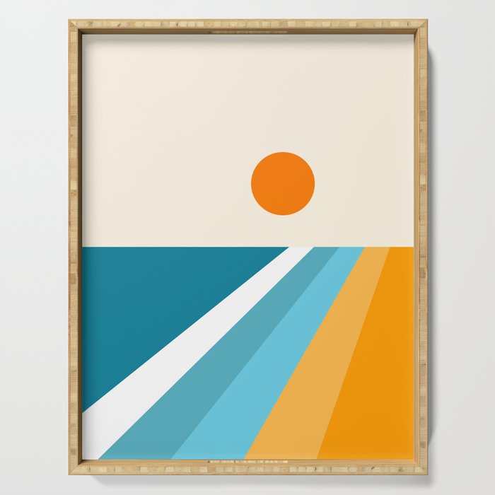 Geometric Landscape 26A Serving Tray Gallery Image 1