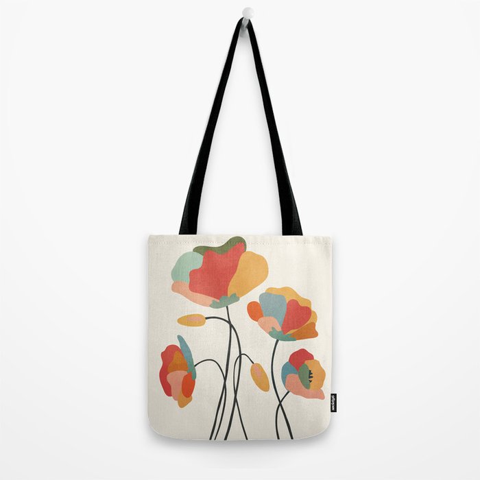 Colorful Flowers Tote Bag Gallery Image 2