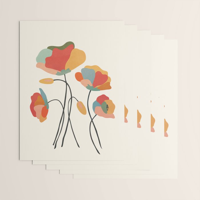 Colorful Flowers Wrapping Paper Gallery Image 3