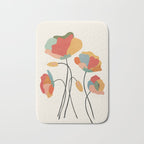 Colorful Flowers Bath Mat Gallery Image 1