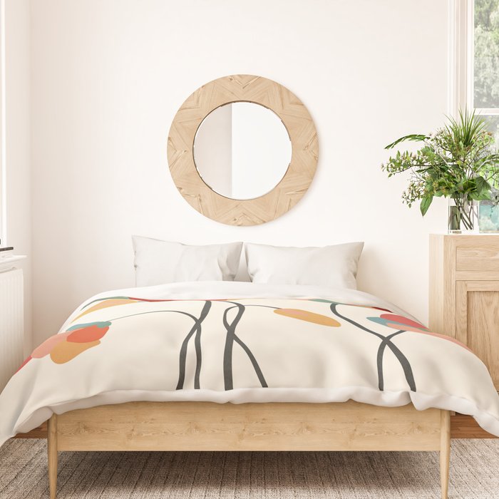 Colorful Flowers Duvet Cover Gallery Image 3